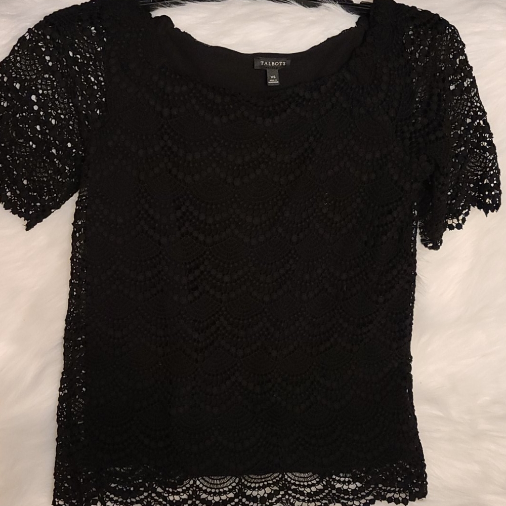 Lace black blouse
